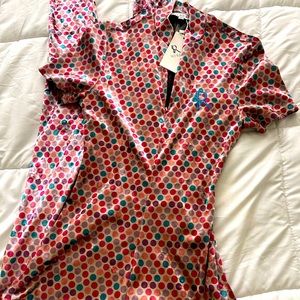 Gsuwoo polka dot jumpsuit!